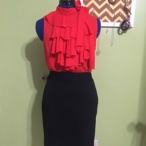 NWT Sleeveless Ruffle Top